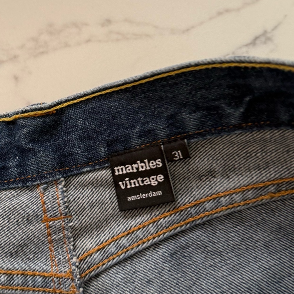 Levi's Vintage 505 Reworked Cutoff Shorts - Dark Wash - Size 30 - Picture 2 of 3